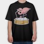 Flamigo Beer Pool, Tricou Oversize Barbati (Unisex)