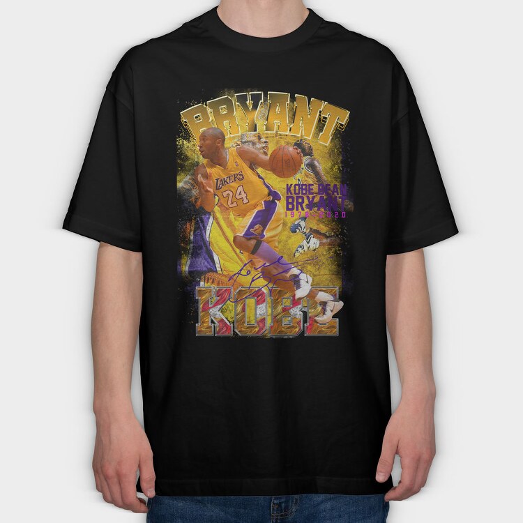 Kobe Bryant Jumpshot, Tricou Oversize Barbati (Unisex)