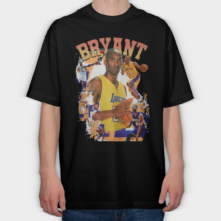 Kobe Bryant Collage, Tricou Oversize Barbati (Unisex)