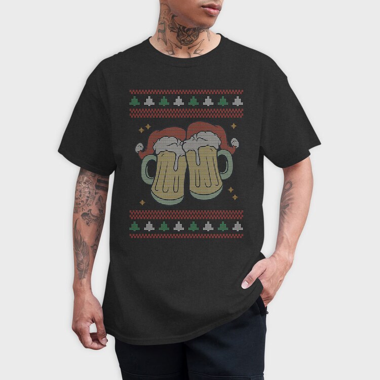 Beer Ugly Sweater, Tricou Barbati (Unisex)