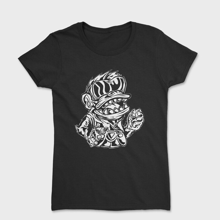 Angry Monkey Gamer, Tricou Femei