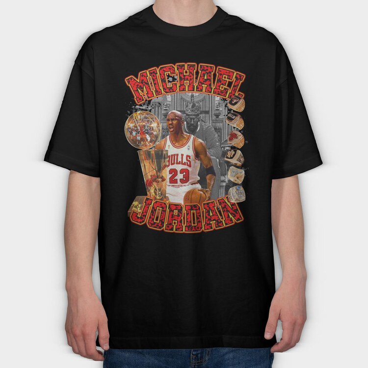 Michael Jordan Championship, Tricou Oversize Barbati (Unisex)