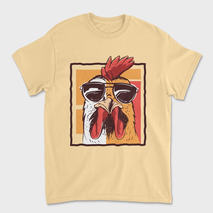 Chicken Glasses, Tricou Barbati (Unisex)