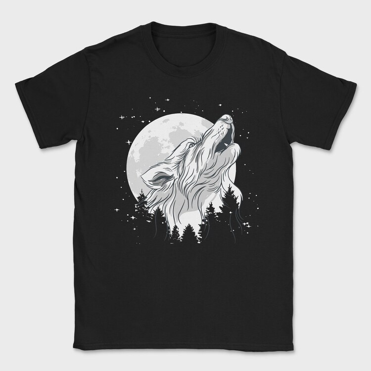 Wolf Moon, Tricou Barbati (Unisex)