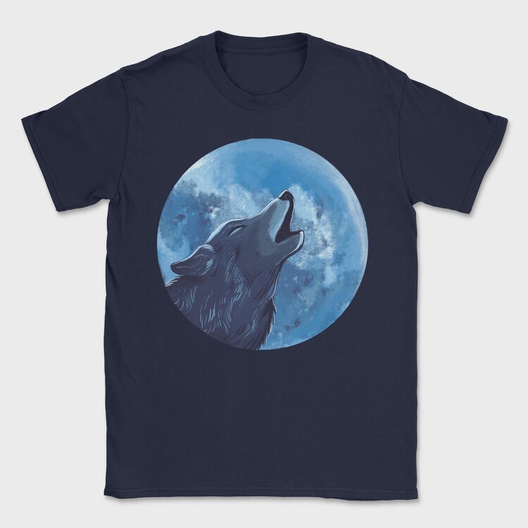 Moon Wolf, Tricou Barbati (Unisex)