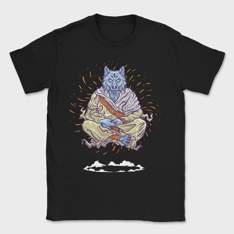 Monk Wolf, Tricou Barbati (Unisex)