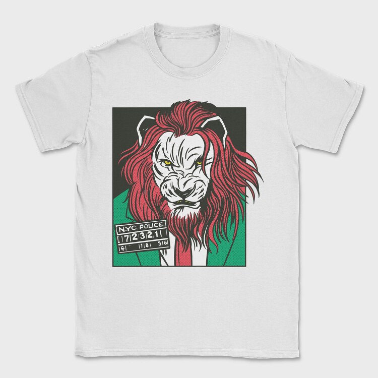Lion Cartoon, Tricou Barbati (Unisex)