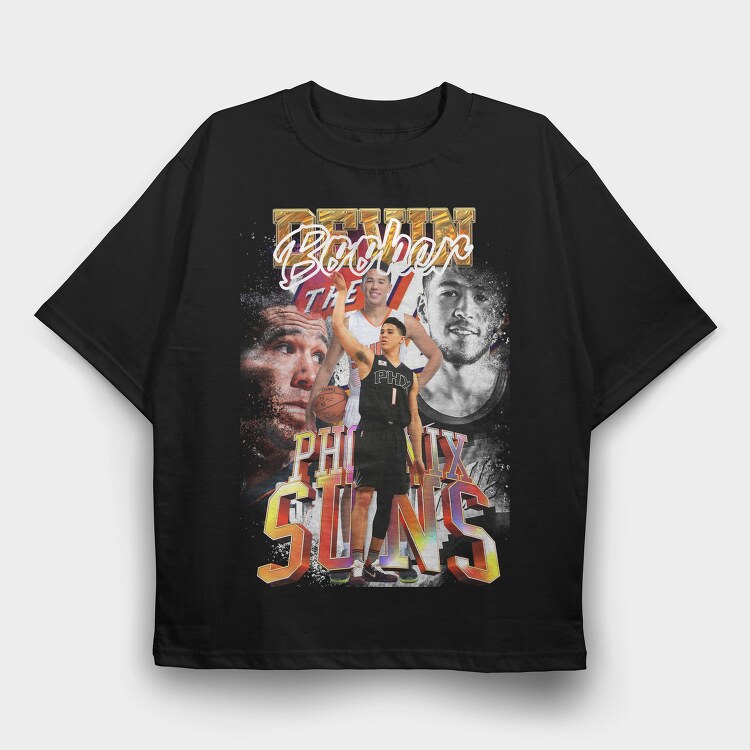 Nba Phoenix Suns, Tricou Oversize Barbati (Unisex)