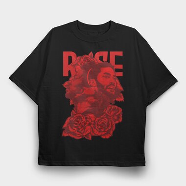 Rose Nba, Tricou Oversize Barbati (Unisex)