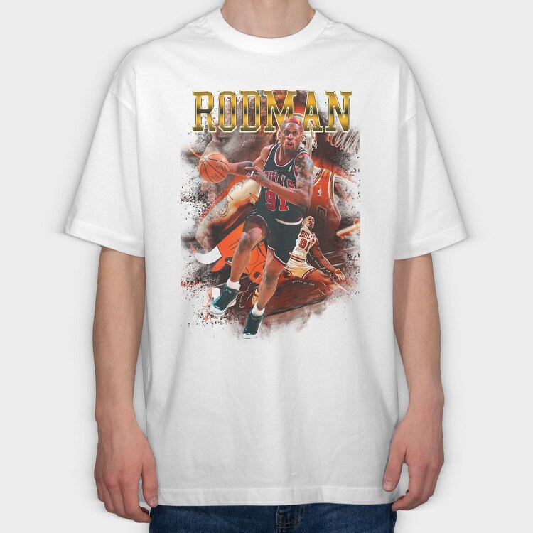 Rodman Basketball, Tricou Oversize Barbati (Unisex)