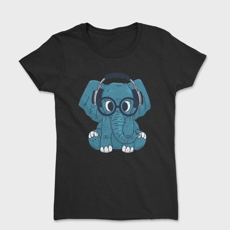 Elephant With Glasses, Tricou Femei