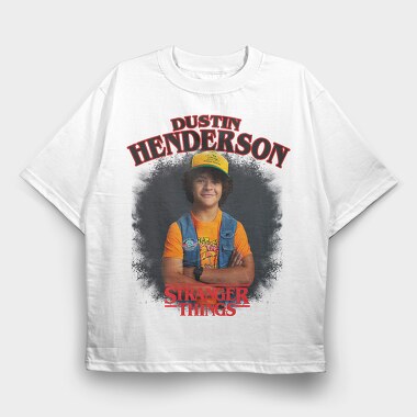 Dustin Halftone Stories, Tricou Oversize Barbati (Unisex)