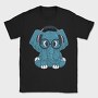 Elephant With Glasses, Tricou Barbati (Unisex)