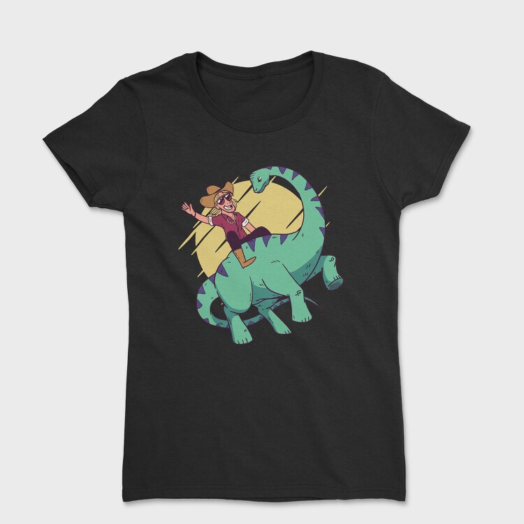 Cowboy on Dinosaur, Tricou Femei
