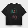 Halftone Portrait Confetti, Tricou Oversize Barbati (Unisex)