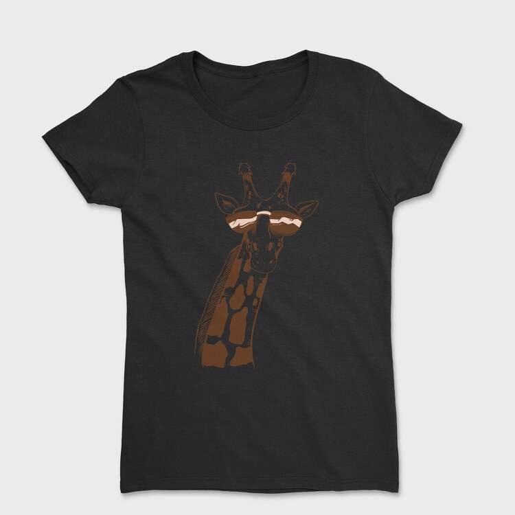 Giraffe Sunglasses, Tricou Femei