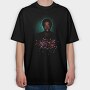 Halftone Portrait Confetti, Tricou Oversize Barbati (Unisex)