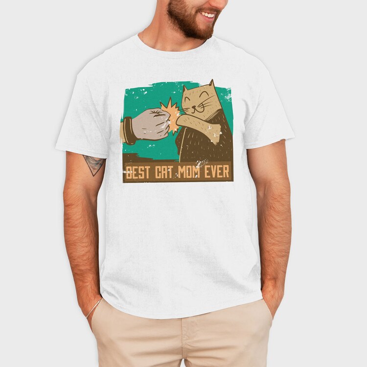 Best Cat Mom, Tricou Barbati (Unisex)