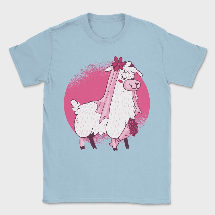 Llama Bride, Tricou Barbati (Unisex)