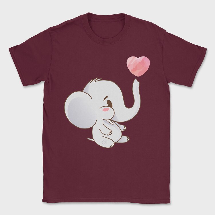 Cute Elephant, Tricou Barbati (Unisex)
