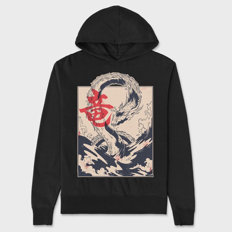 Dragon Sea, Hanorac Oversize Barbati (Unisex)