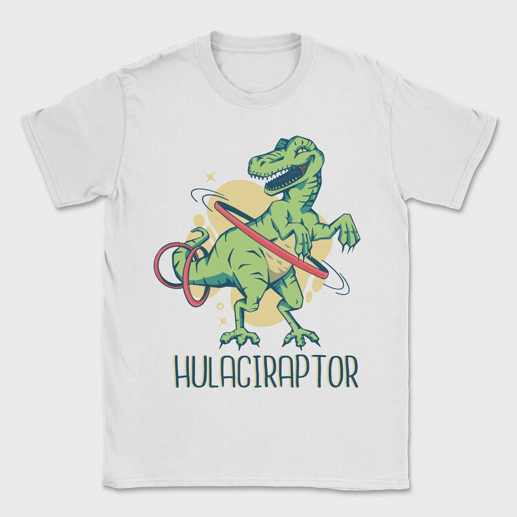 Velociraptor Hula Hoop, Tricou Barbati (Unisex)