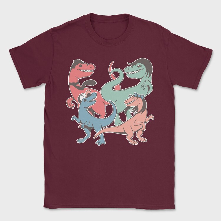 Dinosaurs Family, Tricou Barbati (Unisex)