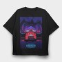 Starcourt Mall Neon Glow, Tricou Oversize Barbati (Unisex)