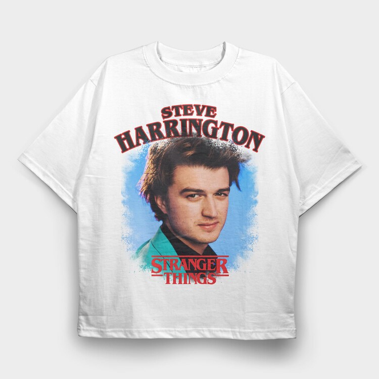 Steve Harrington Stranger Things, Tricou Oversize Barbati (Unisex)