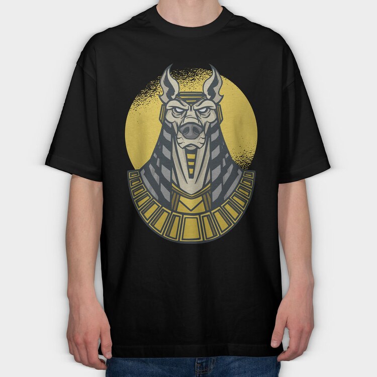 Anubis, Tricou Oversize Barbati (Unisex)