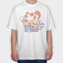 Cute Cats Playing, Tricou Oversize Barbati (Unisex)