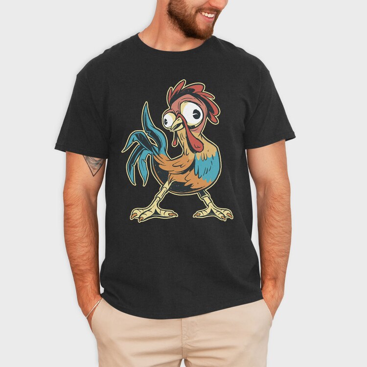 Funny Rooster, Tricou Barbati (Unisex)