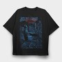Stranger Things Dog Milk, Tricou Oversize Barbati (Unisex)