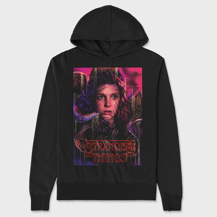 Stranger Things Eleven, Hanorac Oversize Barbati (Unisex)