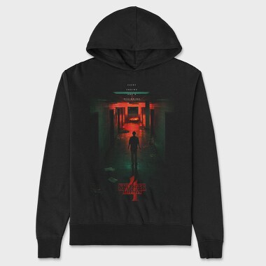 Stranger Things Ending, Hanorac Oversize Barbati (Unisex)
