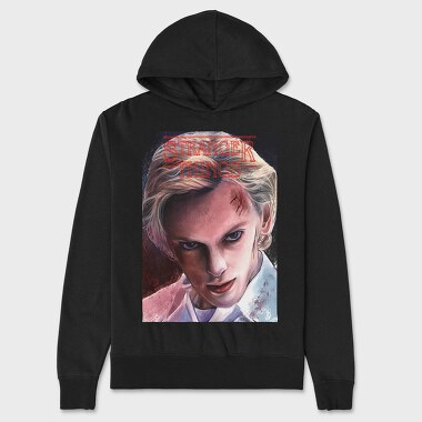 Stranger Things Face, Hanorac Oversize Barbati (Unisex)