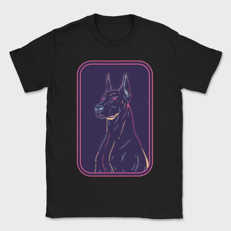 Doberman Dog, Tricou Barbati (Unisex)