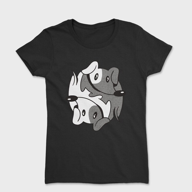 Dachshund Yin Yang, Tricou Femei