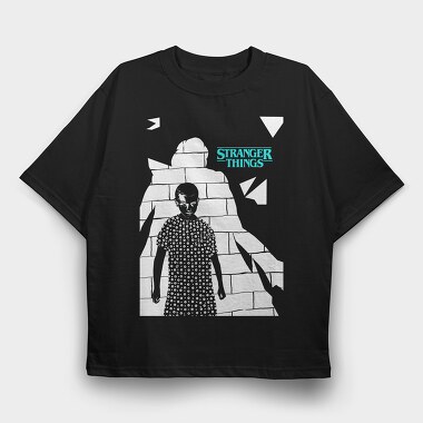 Stranger Things Girl, Tricou Oversize Barbati (Unisex)