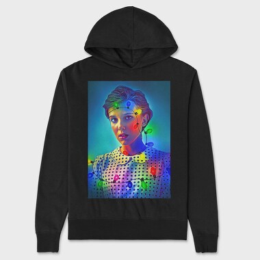 Stranger Things Glow, Hanorac Oversize Barbati (Unisex)