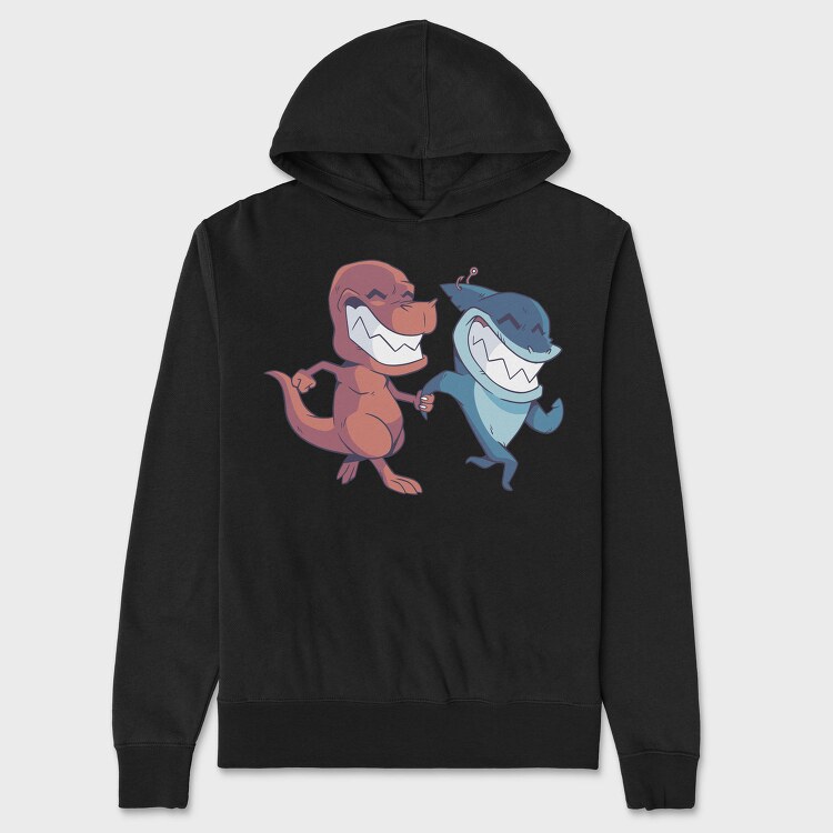 Friends Cartoon, Hanorac Oversize Barbati (Unisex)