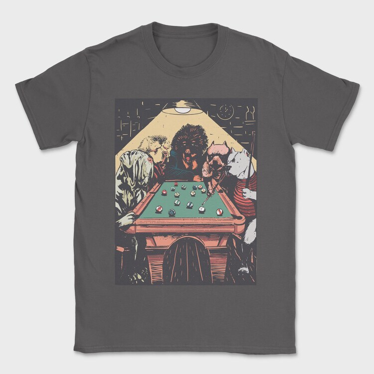 Big Dogs Billard, Tricou Barbati (Unisex)
