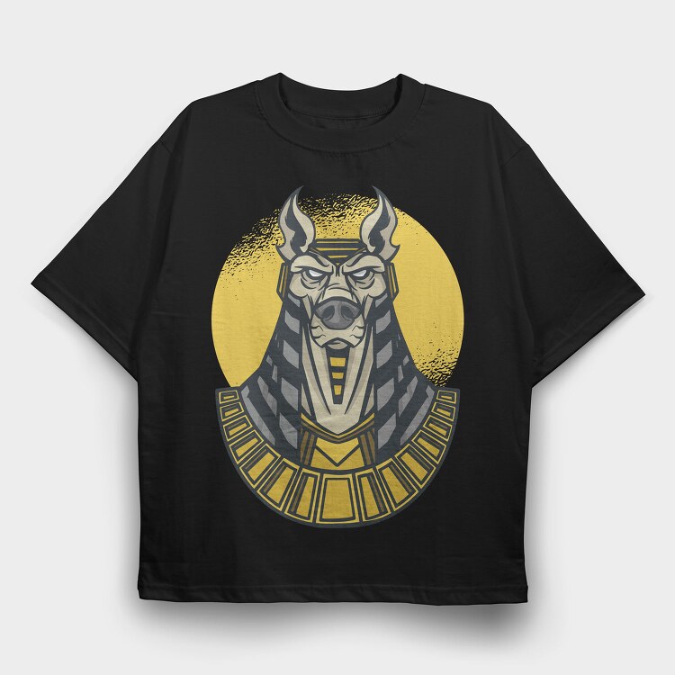 Anubis, Tricou Oversize Barbati (Unisex)