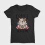 Cute Coffee Tea Cat Bar, Tricou Femei