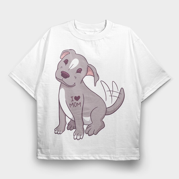 Pitbull, Tricou Oversize Barbati (Unisex)