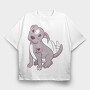 Pitbull, Tricou Oversize Barbati (Unisex)