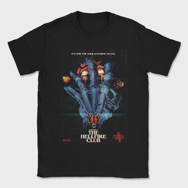 Stranger Things Hellfire, Tricou Barbati (Unisex)