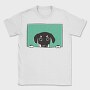 Peeking Dog, Tricou Barbati (Unisex)