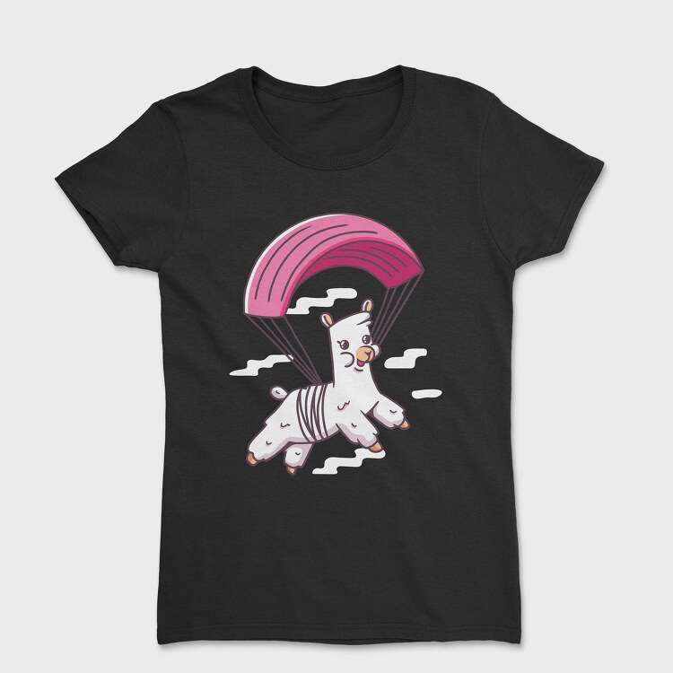 Skydiving Alpaca, Tricou Femei