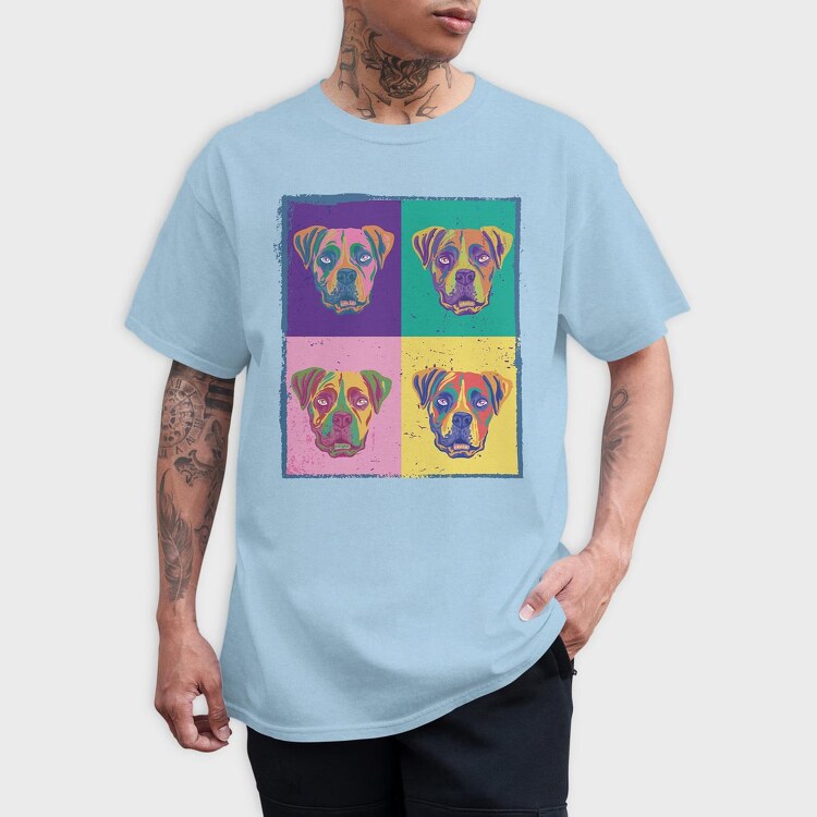 Color Boxer, Tricou Barbati (Unisex)